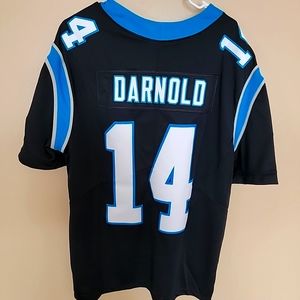 #14 Sam Darnold Carolina Panthers Nike Black Vapor Limited Jersey. Mens size XL